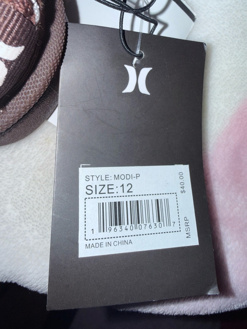 NWT Hurley Kids Modi Slippers in Chocolate Brown, Size 12C - Picture 2 of 8